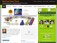 Tablet Screenshot of healinghopeteam.com